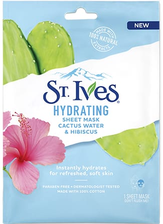 HYDRATING CACTUS WATER & HIBISCUS SHEET MASK | face-mask