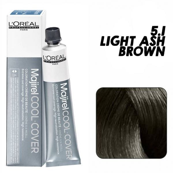 Loreal Majirel 5/1 Color Hair Light Ash Brown 50ml With Oxy | hair-color | majirel | loreal