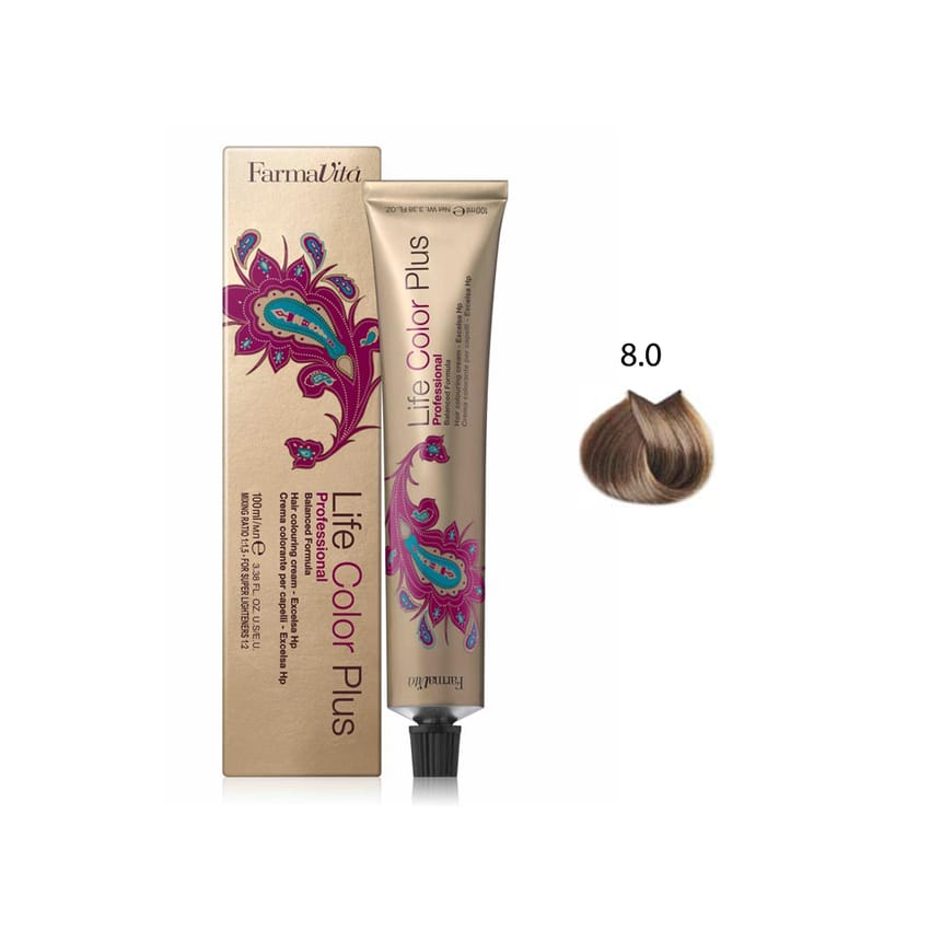 فارمافيتا 8/0 صبغة شعر لايف كولور أشقر فاتح 100 مل | hair-color | farmavita