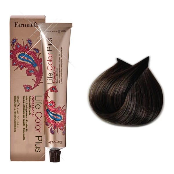 صبغة شعر لايف كولور من فارمافيتا 5/00 بني فاتح مكثف 100 مل | hair-color | farmavita