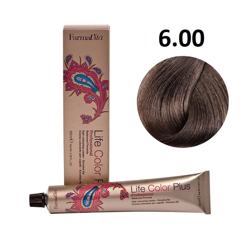 صبغة شعر لايف كولور من فارمافيتا 6/00 أشقر غامق مكثف 100 مل | hair-color | farmavita