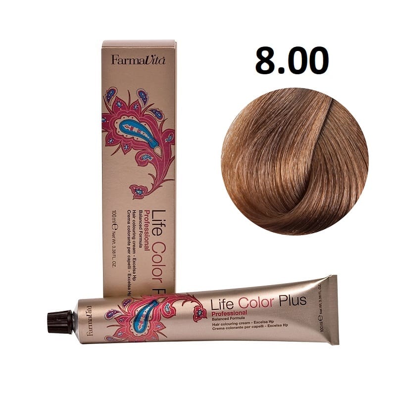 صبغة شعر فارمافيتا لايف كولور 8/00 أشقر فاتح مكثف 100 مل | hair-color | farmavita
