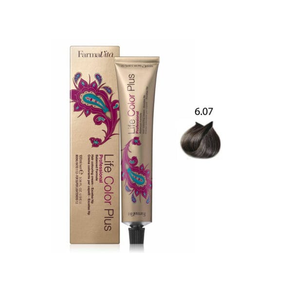 صبغة شعر لايف كولور من فارمافيتا 6/07 اشقر غامق غير لامع 100 | hair-color | farmavita