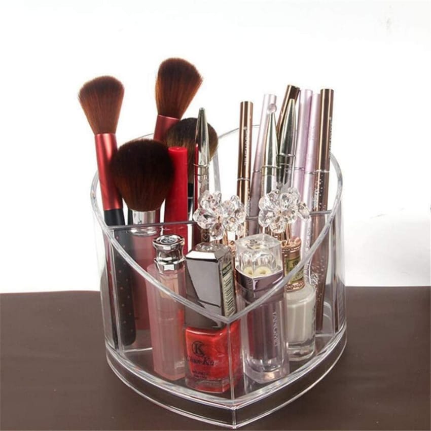 Heart shape Clear Acrylic Makeup Storage Case product thumbnail 2