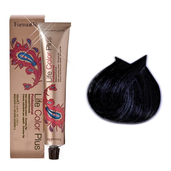 FarmaVita 1/10  Life Color Hair Dye Black Blue 100ml