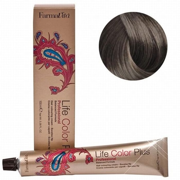 صبغة شعر لايف كولور 7/1 من فارمافيتا أشقر رمادي 100 مل | hair-color | farmavita