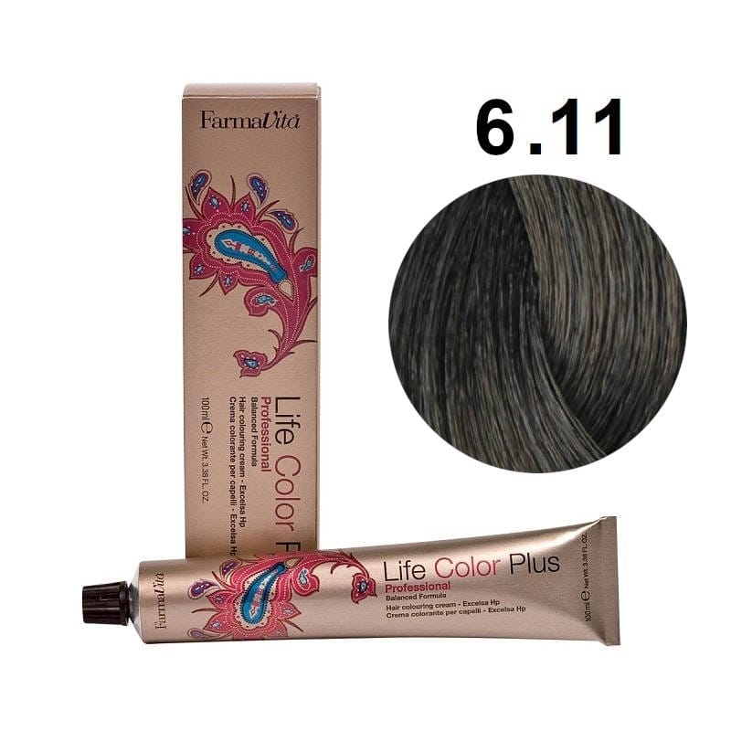 صبغة شعر لايف كولور 6/11 من فارمافيتا أشقر رمادي غامق مكثف 1 | hair-color | farmavita