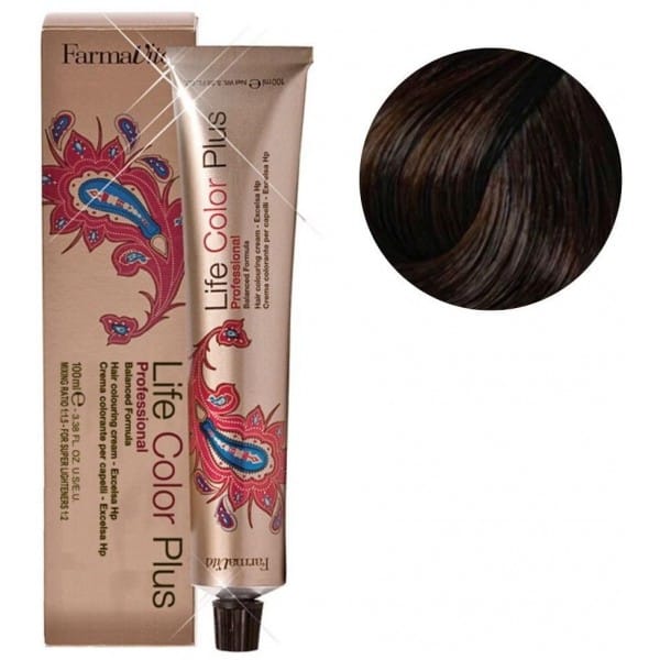 صبغة شعر لايف كولور من فارمافيتا 4/35 بني شوكولاته طبيعي 100 | hair-color | farmavita