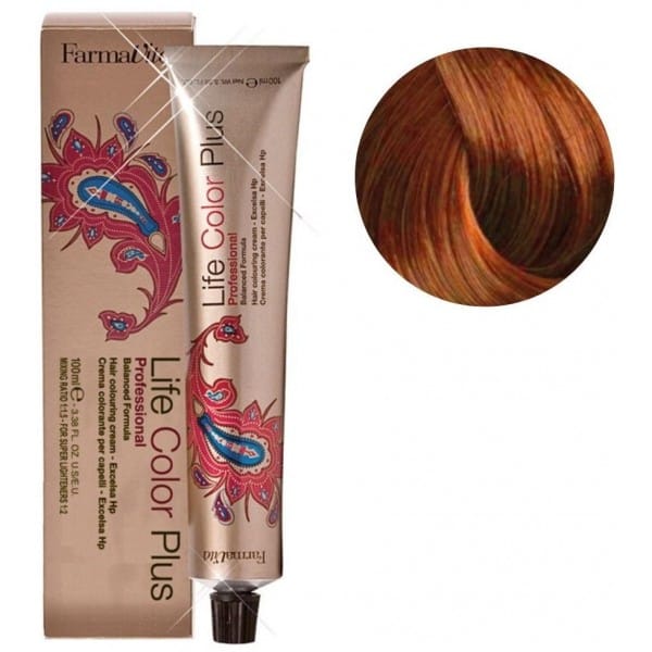 فارمافيتا 7/43 لايف كولور صبغة شعر أشقر نحاسي ذهبي 100 مل | hair-color | farmavita