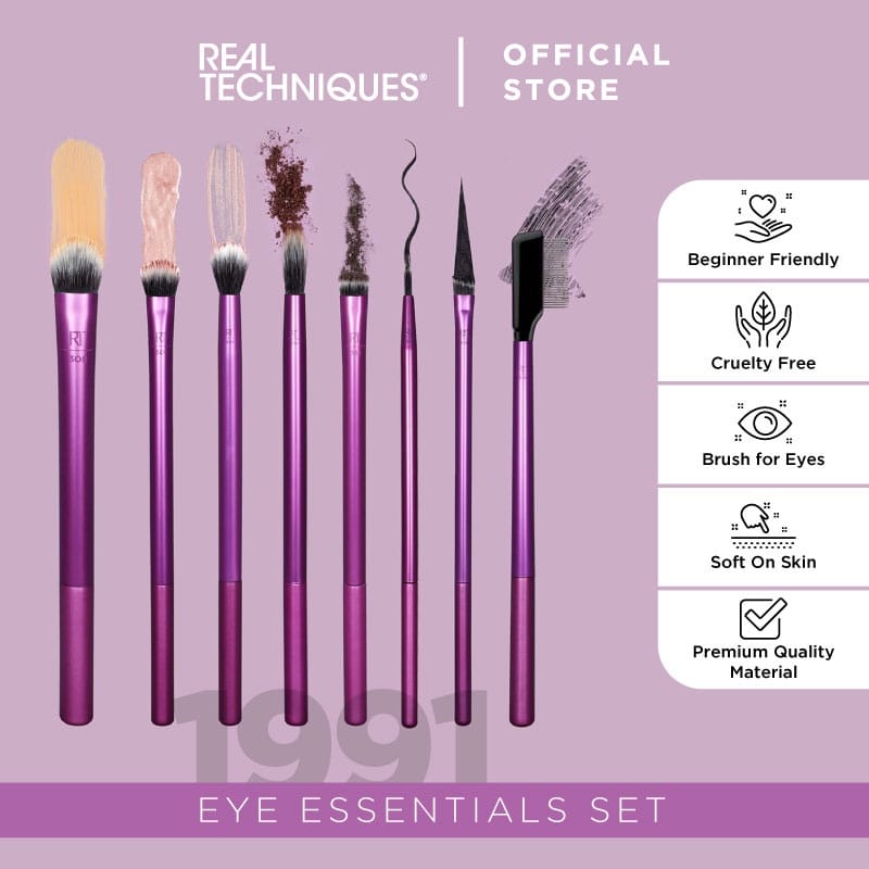 Real Techniques Everyday Eye Essentials Makeup Brush Kit 1991 product thumbnail 2