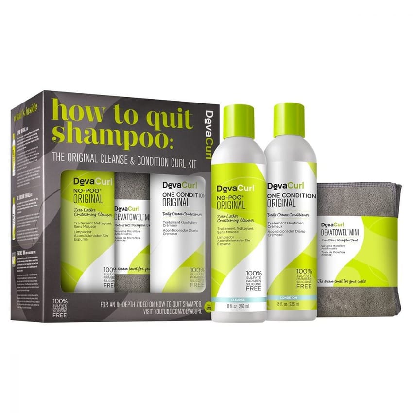 DevaCurl How to Quit Shampoo, Cleanse & Condition Kit