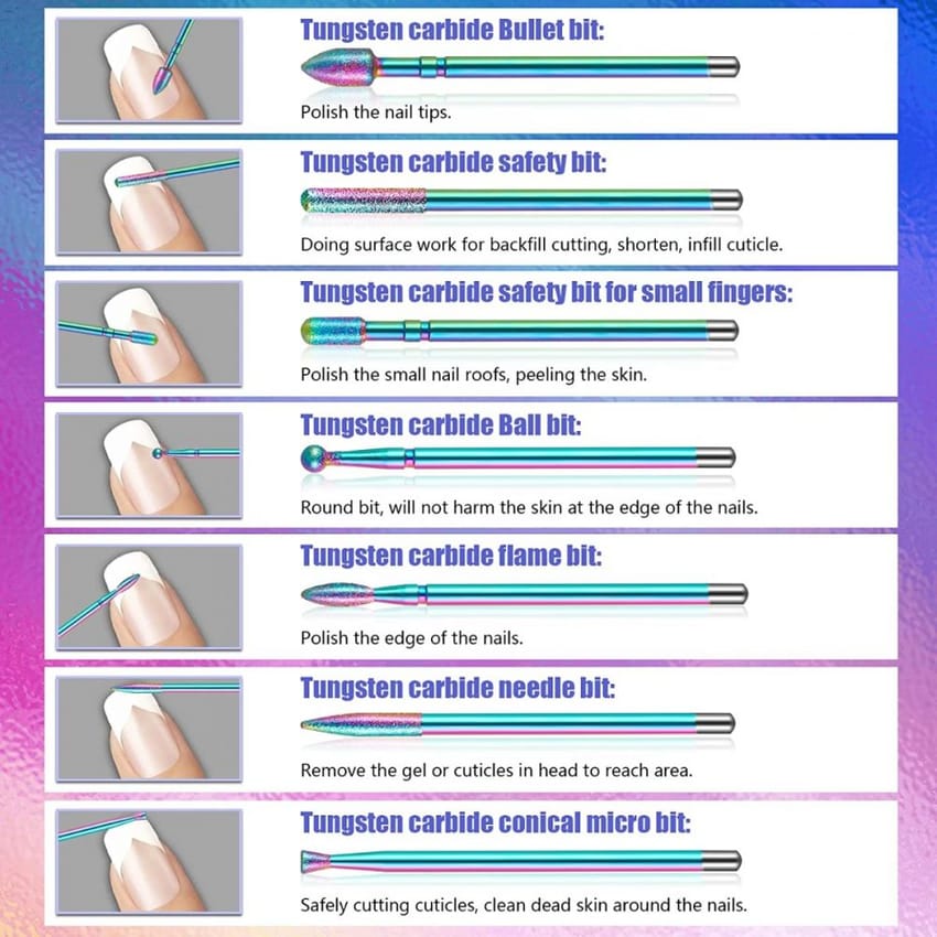Crystal Diamond Drill Head for Nail File Device product thumbnail 5
