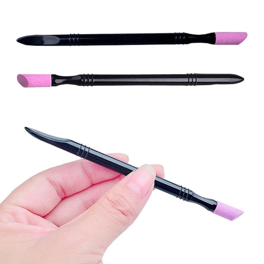 قطعة واحدة من أداة تنظيف الأظافر المطاطية بمقبض بلاستيكي منظ | nail-tools | nail-care