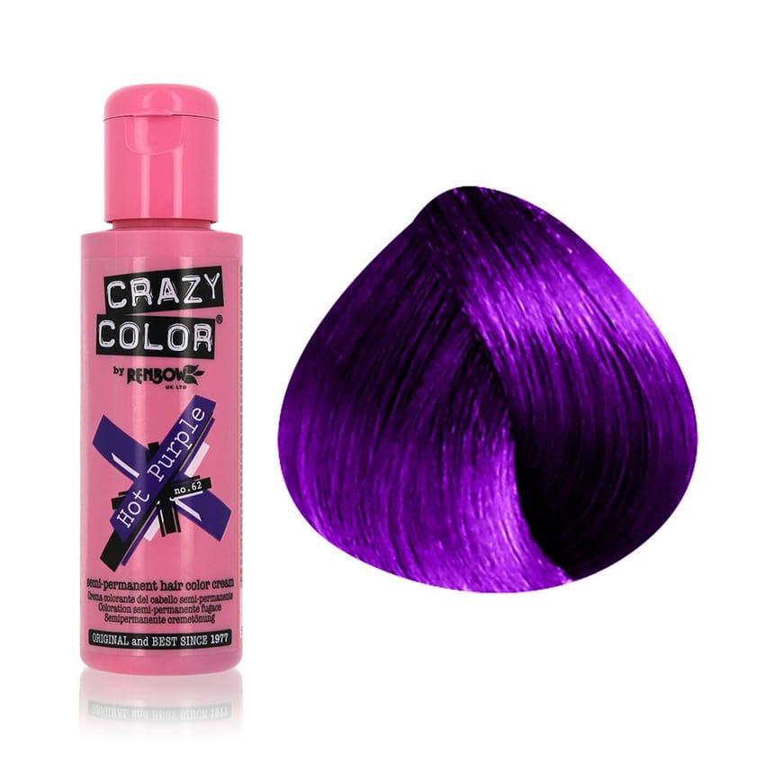Crazy Color Hot Purple 100ml | hair-color | crazy-color