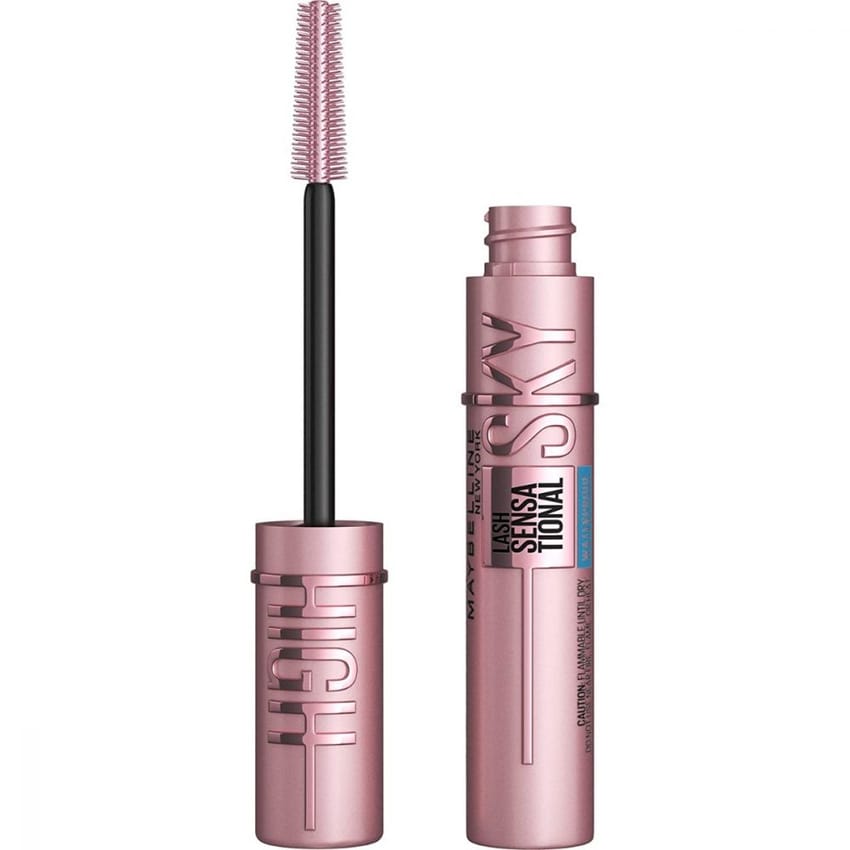 Maybelline Sky High BLACK Volumizing, Buildable, Lengthening | mascara | makeup | maybelline