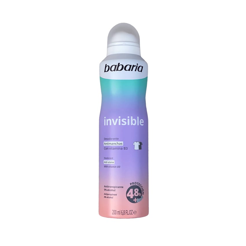 Babaria Invisible Deodorant Spray 200ml | deodorant | babaria