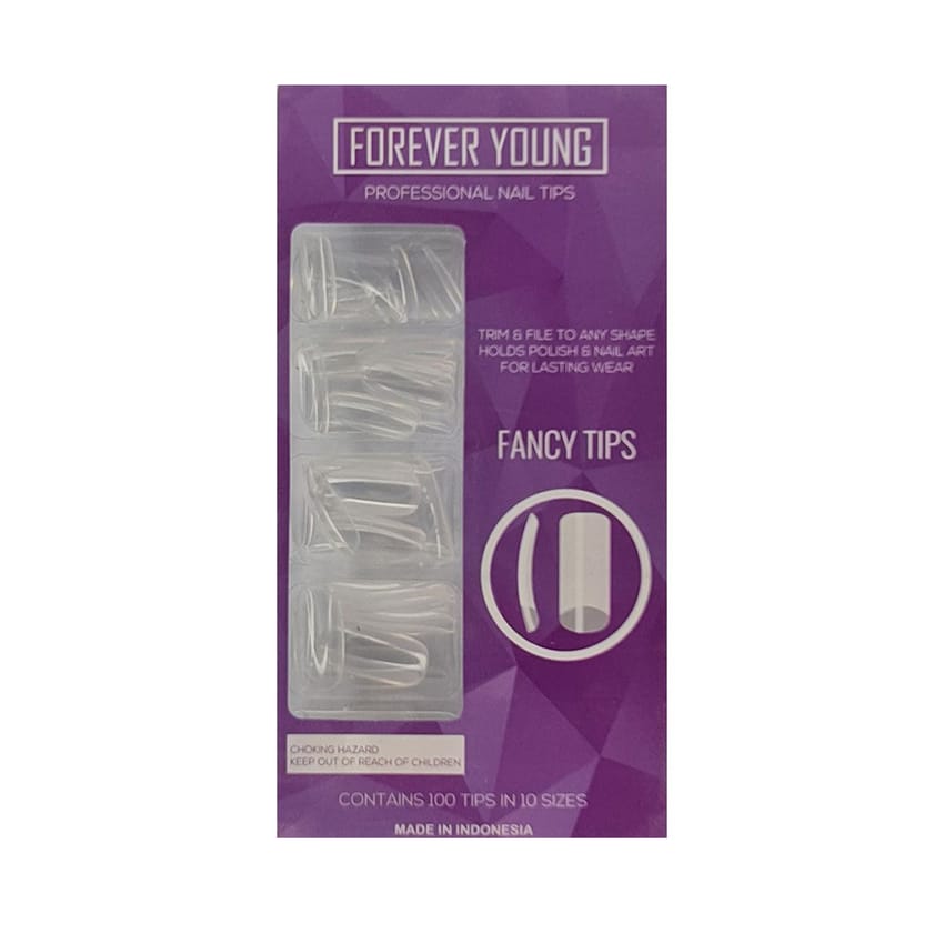 FOREVER Fake Nails Oval Clear 100 Pieces 10 Sizes product thumbnail 2