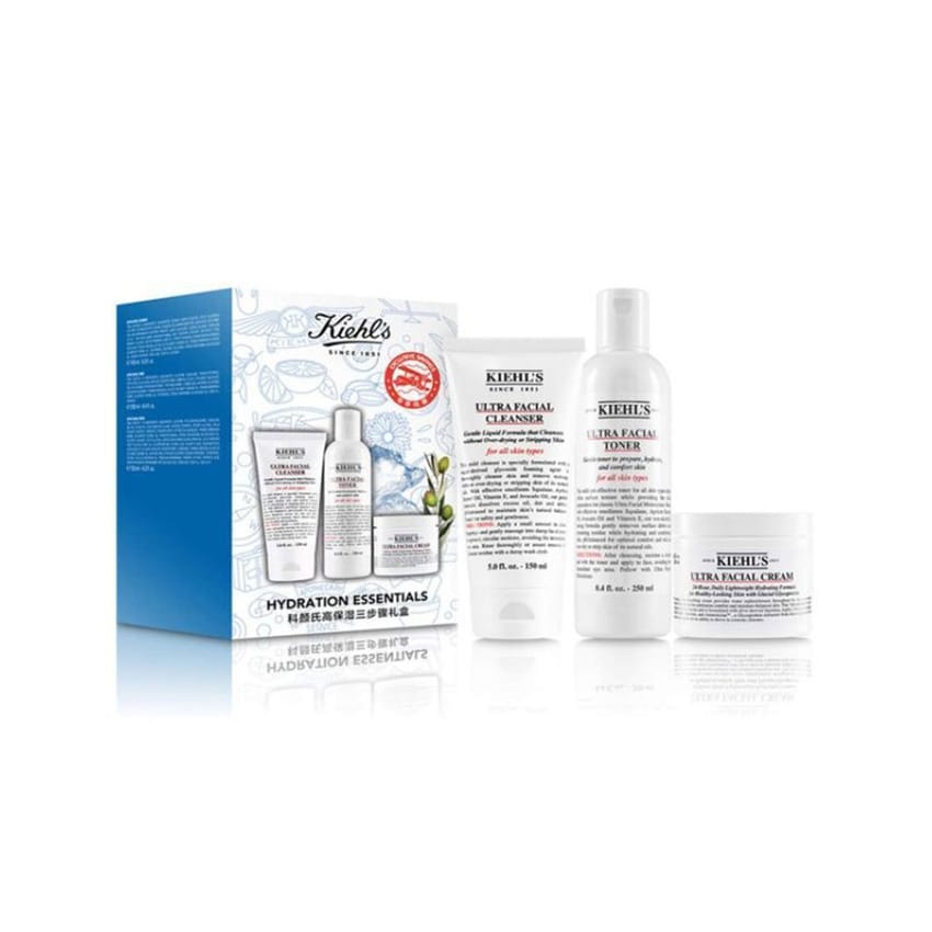 Kiehl's Ultra Facial Power of 3 Gift Set Kiehls 150ml, 250ml, 125ml