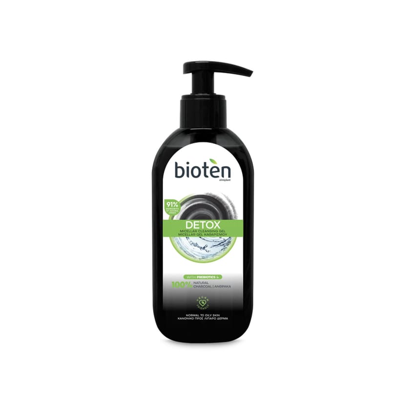 Bioten Cleansing Gel Detox Charcoal 200ml | skin-treatment | collagen | face-wash | micellar-water