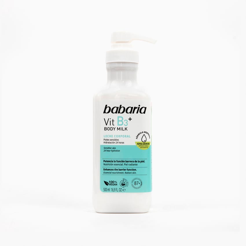 Babaria Vitamin B3 Body Milk 500ml | body-cream | body-care | babaria