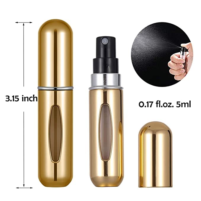 VONOVO Portable Mini Refillable Perfume Atomizer Bottle Atomizer Travel Size Spray Bottles Accessories Qt 1piece