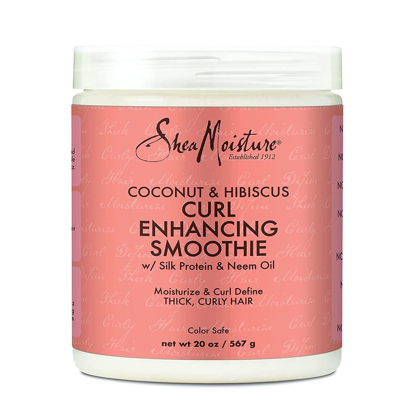 Shea Moisture Curl Enhancing Smoothie for Thick, Curly Hair Coconut and Hibiscus Sulfate and Paraben Free 592ml