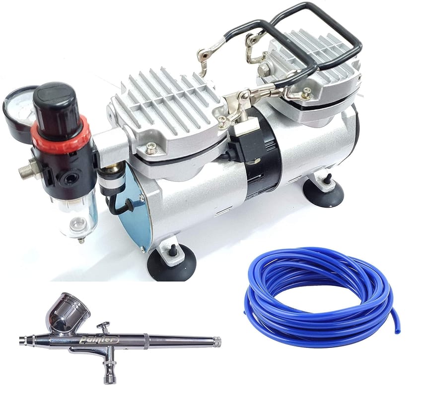 Elephant Double Piston Mini Air Compressor and Painter Air B | electronics | tattoo-tools | tools | makeup