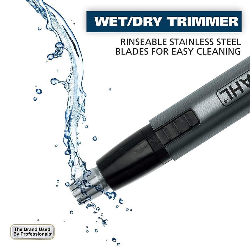 Wahl Micro Groomsman Battery Personal Trimmer & Detailer for Hygienic Grooming with Rinseable, Interchangeable Heads for Eyebrows, Neckline, Nose, Ears, & Other Detailing product thumbnail 5