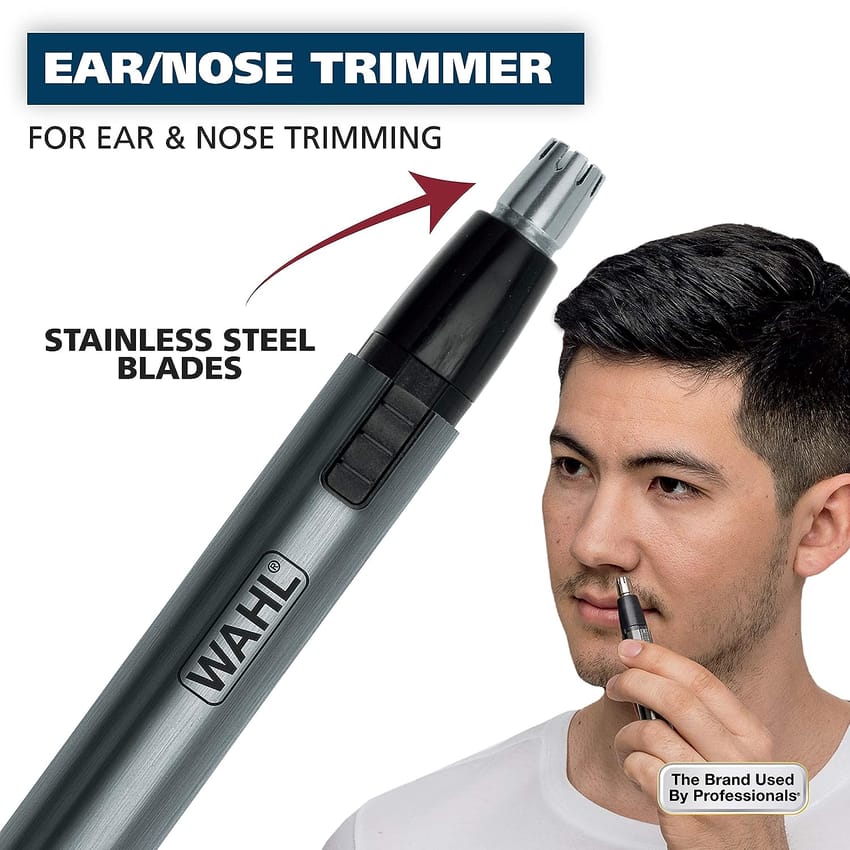 Wahl Micro Groomsman Battery Personal Trimmer & Detailer for Hygienic Grooming with Rinseable, Interchangeable Heads for Eyebrows, Neckline, Nose, Ears, & Other Detailing product thumbnail 6