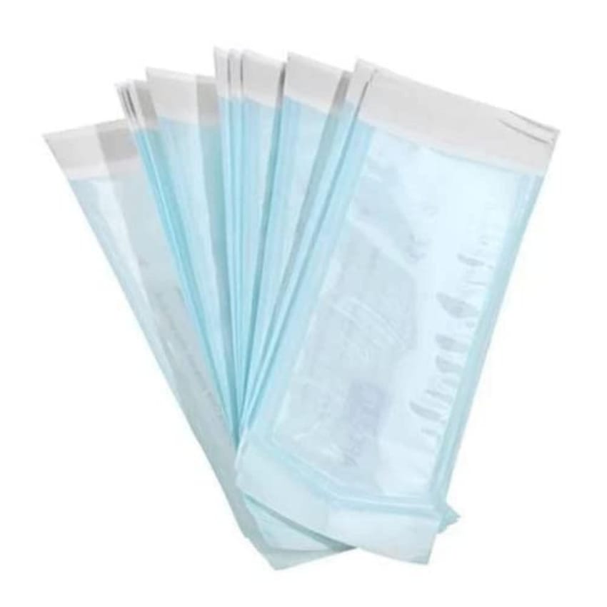 SurgiMac 5.7cm x 10.2cm Self Sterilization Pouches for Dental Offices, Autoclave Sterilizer Bags Pouch for Dentist Tools, 200 Pouches Per Box, 1 Box of Paper Blue Film