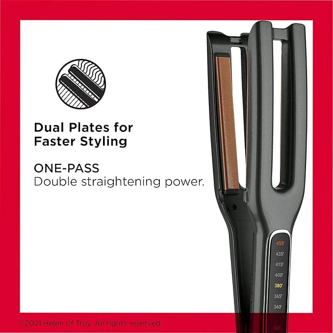 Revlon Double Straight Copper Ceramic Dual Plate Hair Straightener | Faster Styling and Reduced Damage product thumbnail 5
