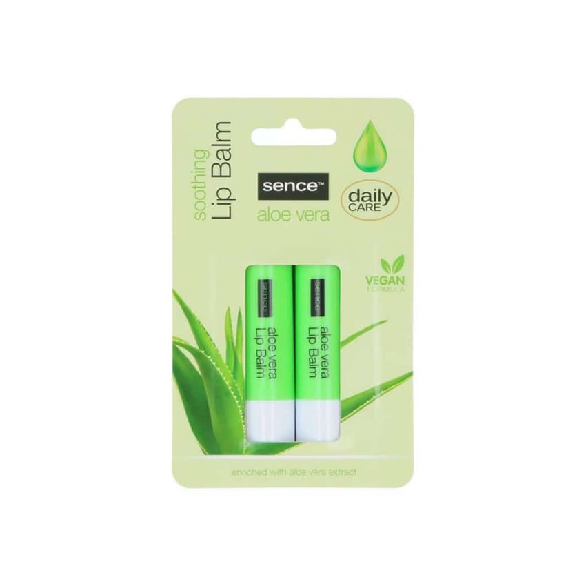 Sense Beauty Set of 2 lip balms with Aloe Vera extract