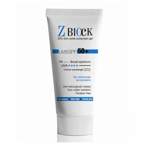 Z Block 25 Zinc Oxide Sunscreen Gel SPF50 50ml
