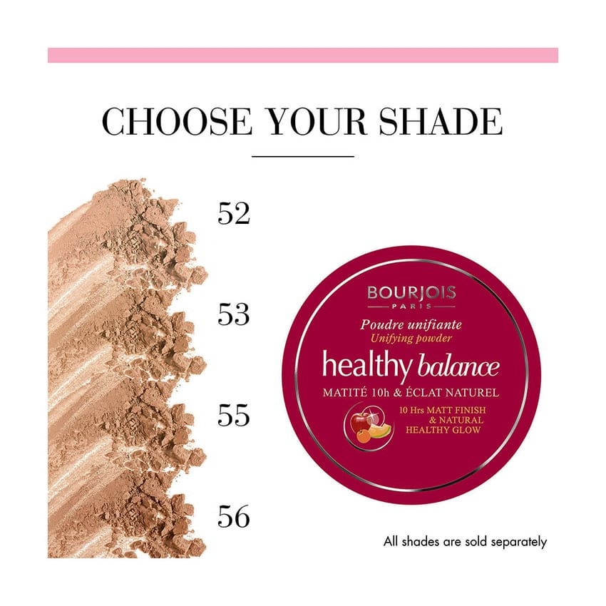 بودرة مضغوطة موحدة اللون من بورجوا للنساء رقم 52 | makeup | bourjois | foundation | d5%