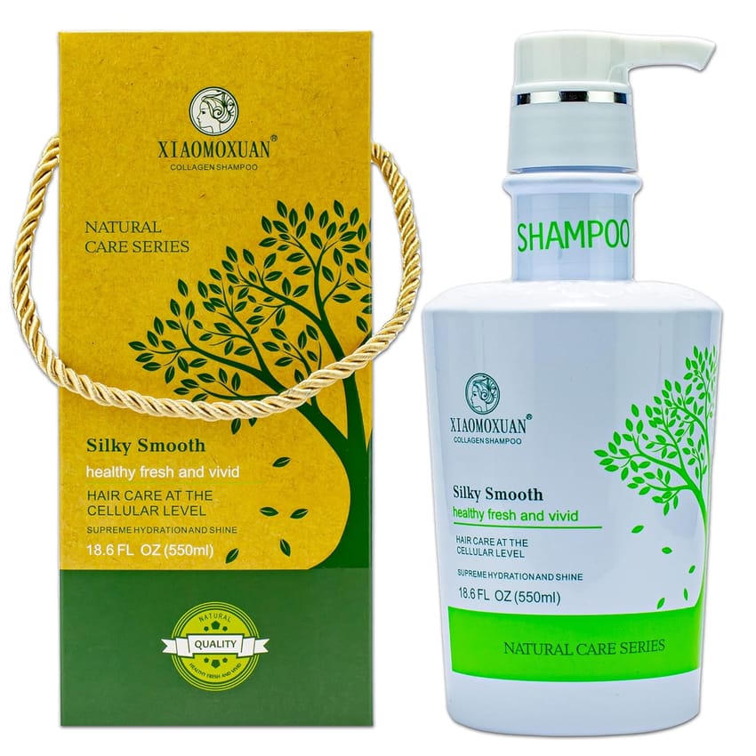 XIAOMOXUAN Collagen Silky Smooth Shampoo - Natural Care Series 550ml (18.6 FL OZ)