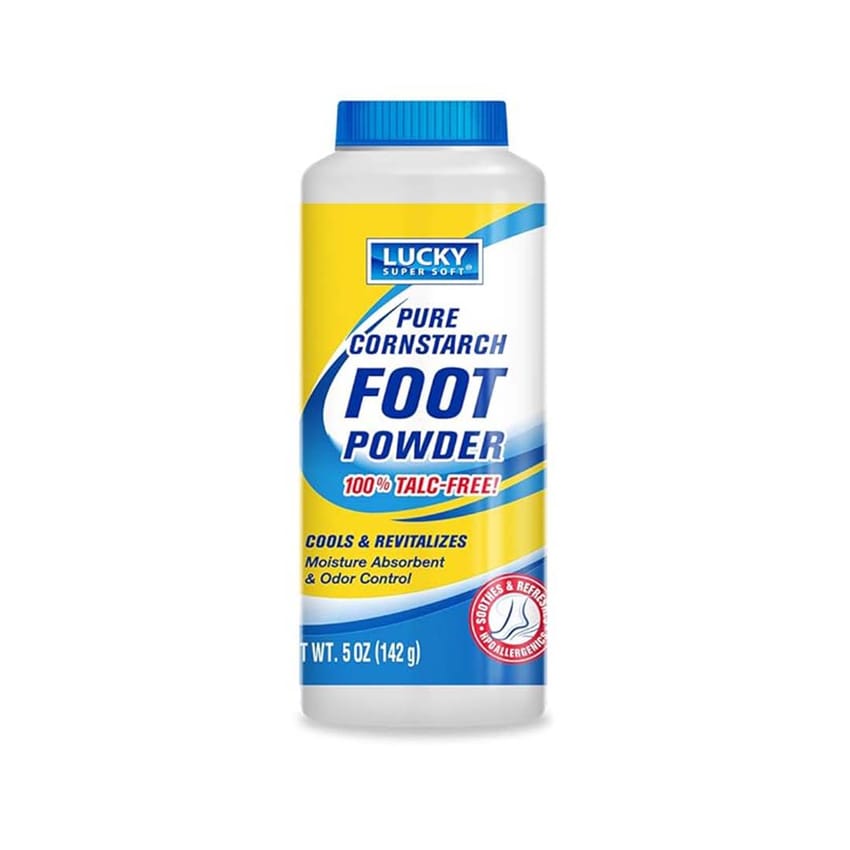 Lucky Super Soft Delta مسحوق القدم، ماص للرطوبة 142 جم 5 أون | foot-care | body-care
