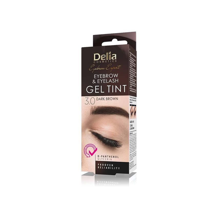 صبغة ديليا كوزمتيكس 3.0 بني داكن للحواجب والرموش، تركيبة مبت | eyelashes | eyebrow | makeup | delia