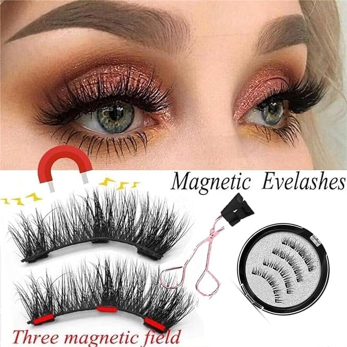 8D Quantum Magnetic Eyelash Partner Set, 8D Quantum Magnetic Eyelashes with Soft Magnet Technology, Reusable Magnetic Eyelashes Partner Set No Glue with Eyelashes Clip (KS01-4) product thumbnail 6