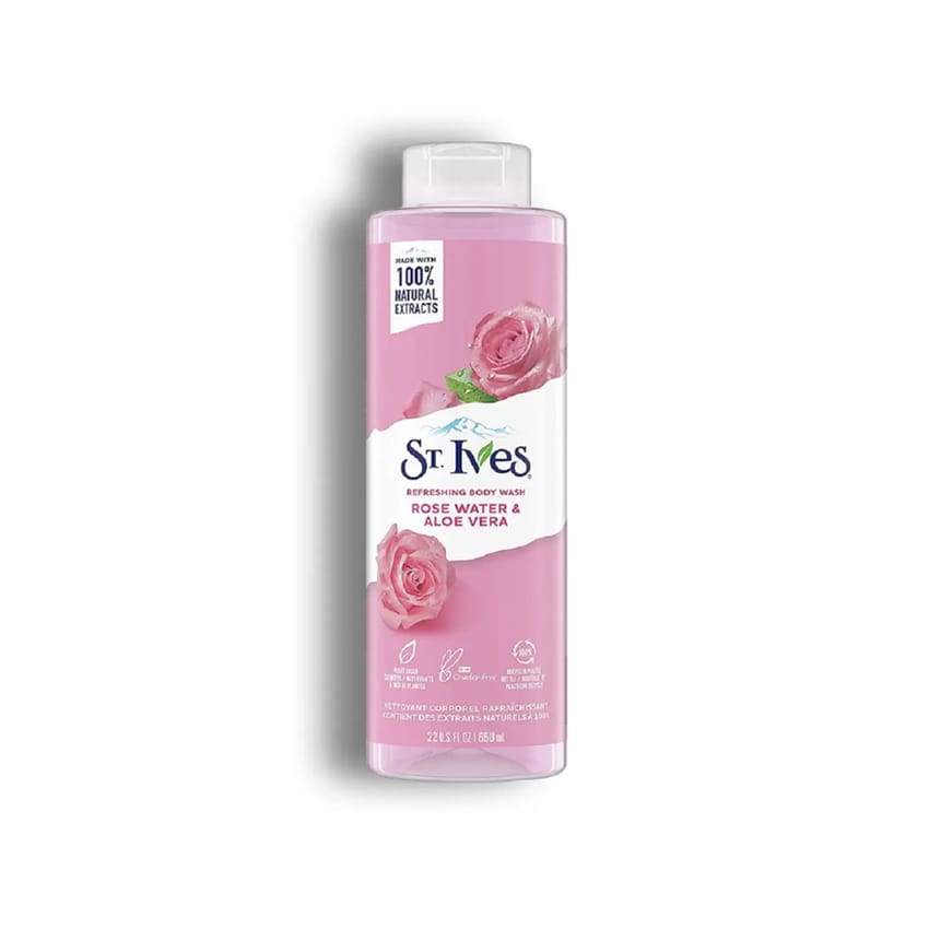 St. Ives Rose Water and Aloe Vera Refreshing Body Wash 650ml