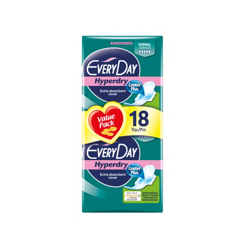 EveryDay Hyperdry Pads Normal, 18 pads | tools | womens-personal