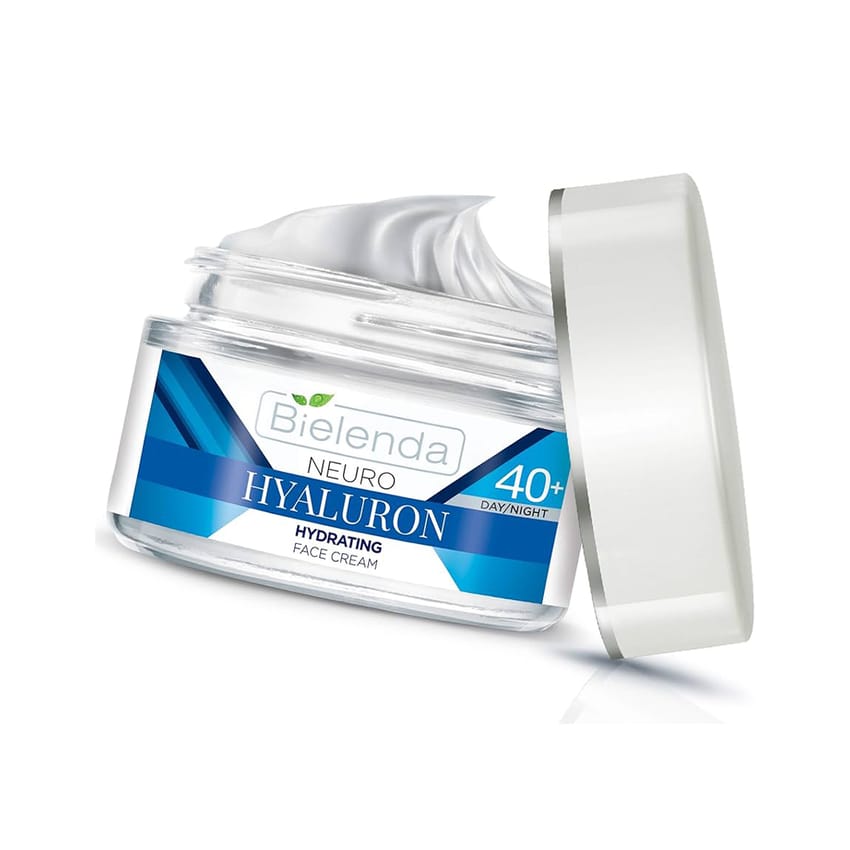 Bielenda Neuro Hialuron - Moisturising Face Cream - Smoothes Wrinkles And Improves Skin'S Firmness - Neuro Hialuron - Moisturizing Face Cream - Concentrate 40+ Day/Night - 50 ml