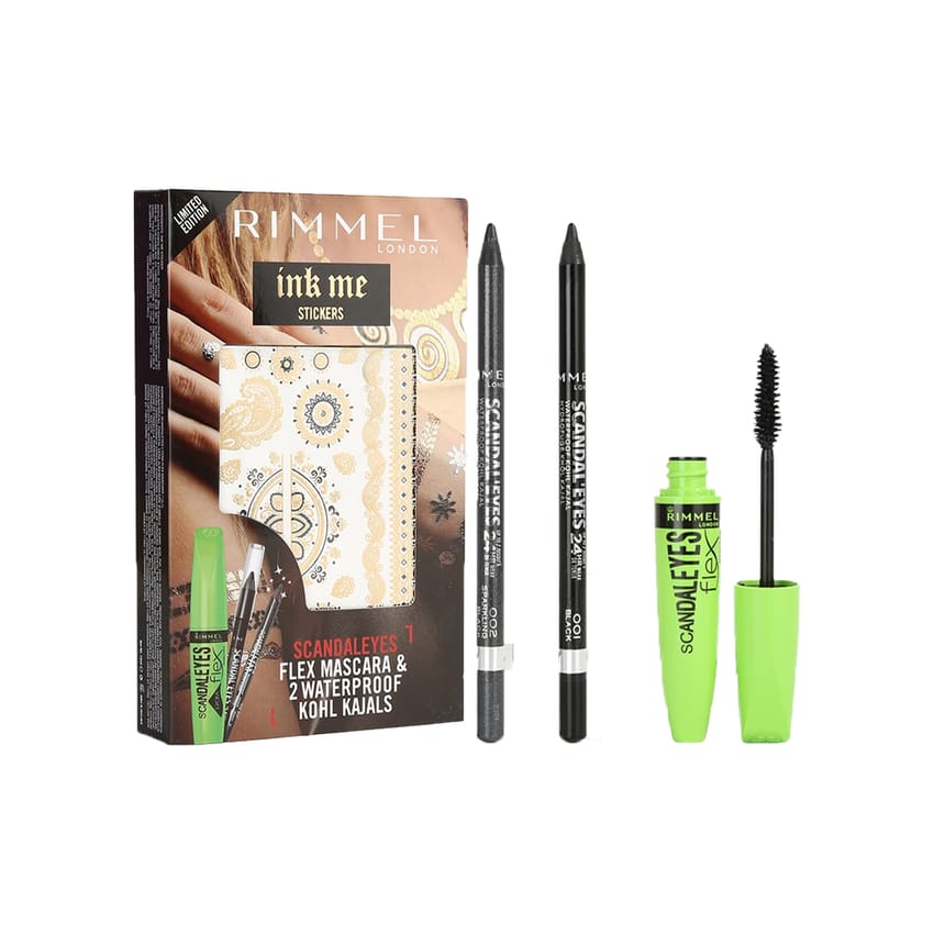 Rimmel Ink Me Gift Pack Mascara And Waterproof Kohl Kajal Kit