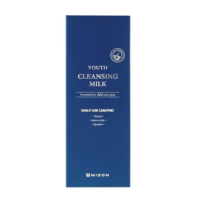 MIZON Youth Cleansing Milk Retinal, Aminoacids, Squalane (200ml/6.76 fl.oz.)
