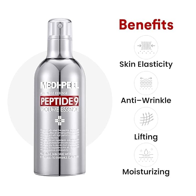MEDI PEEL Peptide 9 Volume All in one Essence 3.38 fl.oz. / 100ml | Anti Wrinkles Collagen Formula, Bubble Essence, Instant Hydration | Korean Skincare product thumbnail 3