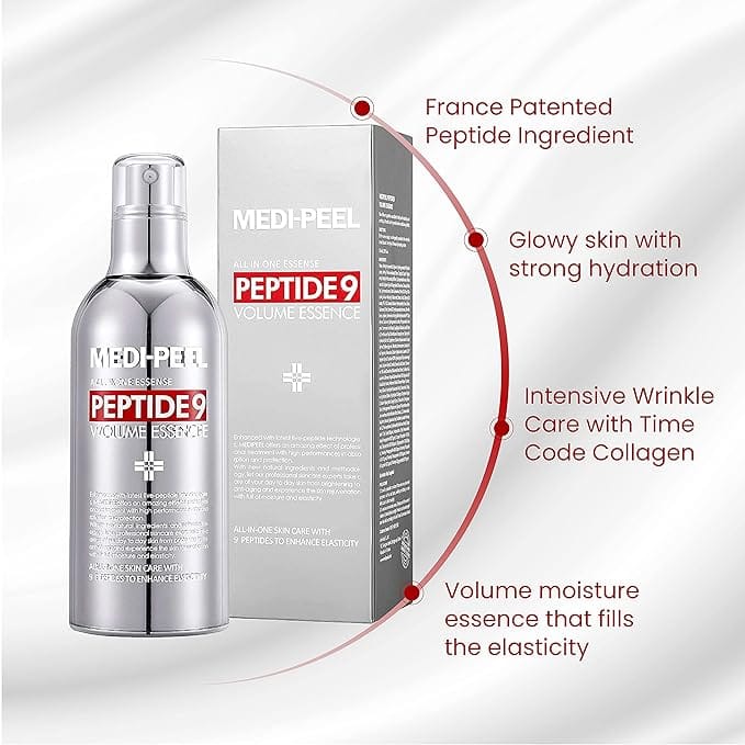 MEDI PEEL Peptide 9 Volume All in one Essence 3.38 fl.oz. / 100ml | Anti Wrinkles Collagen Formula, Bubble Essence, Instant Hydration | Korean Skincare product thumbnail 2