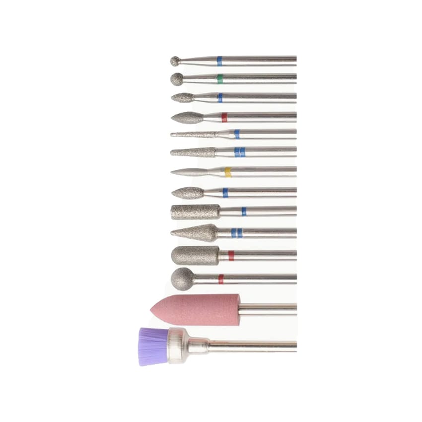 14pcs/set Nail Drill Machine Drill Head