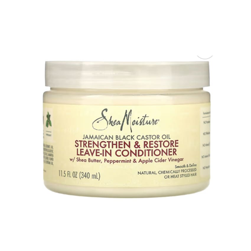 Shea Moisture, Jamaican Black Castor Oil, Strengthen & Restore Leave-In Conditioner, 11.5 fl oz (340 ml)