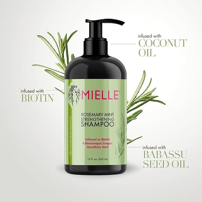 شامبو تقوية الشعر بالروزماري والنعناع من ميلي أورجانيكس غني | shampoo-and-conditioner | hair-treatment | hair-care | mielle