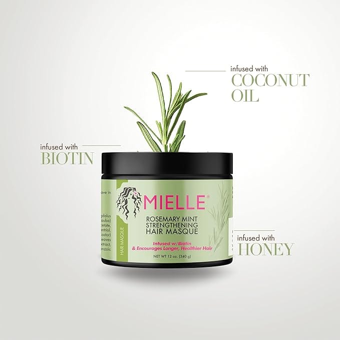 ماسك تقوية الشعر بالروزماري والنعناع من ميلي أورجانيكس، معال | hair-mask | hair-treatment | hair-care | mielle ماسك تقوية الشعر بالروزماري والنعناع من ميلي أورجانيكس، معال | hair-mask | hair-treatment | hair-care | mielle