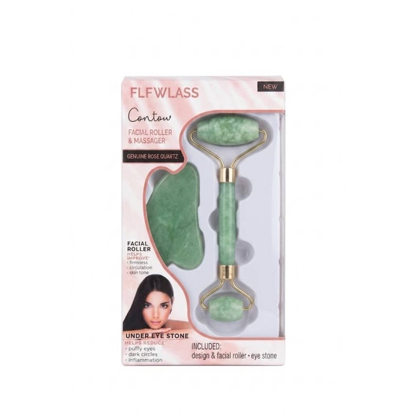 Massage Kit with Guasha Jade Stone, Rose Quartz Scraper, Face Stone, Neck Stone, Skin Lifting, Wrinkle Remover, Beauty Care product thumbnail 2